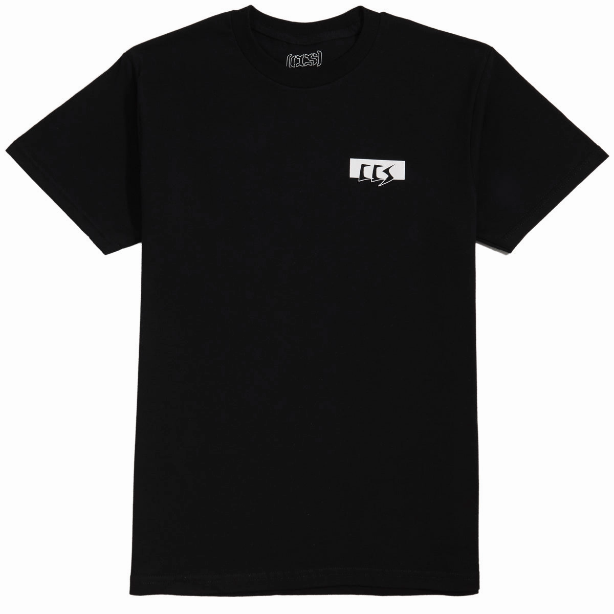 Taped Neckline Sleek Fit CCS OG Face T-Shirt - Black/Glow White