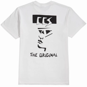 CCS OG Face T-Shirt - White/Reflective Black Chilly Weather Style Multi Purpose Wear