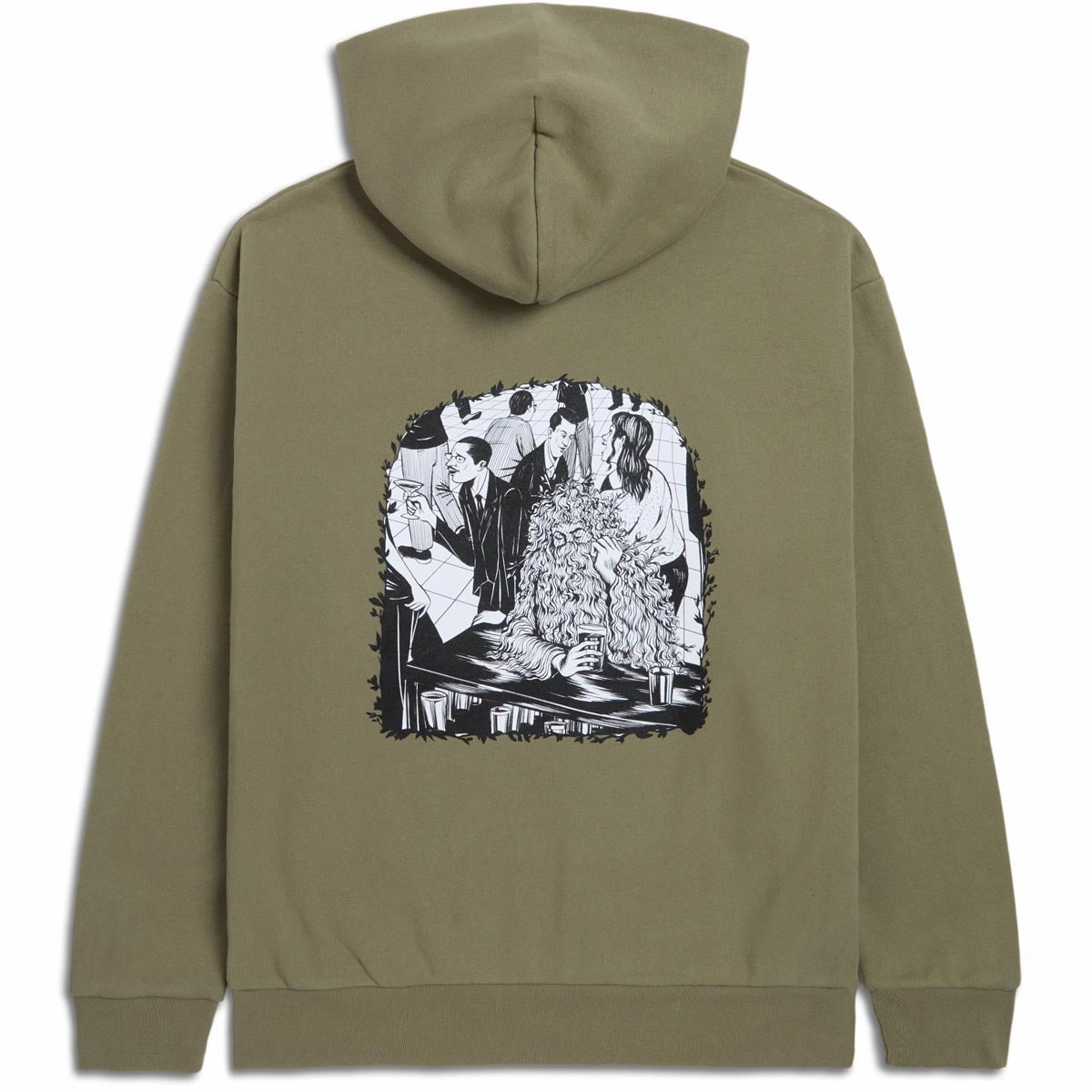 CCS Social Camouflage Bar Hoodie - Olive Sustainable Manufacturing