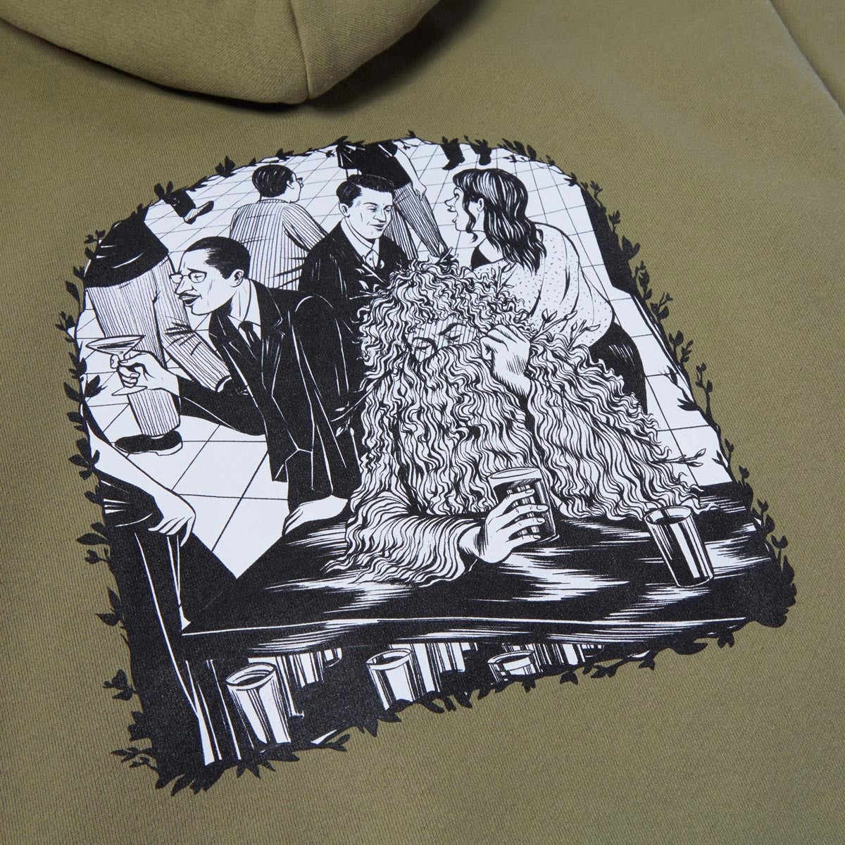 CCS Social Camouflage Bar Hoodie - Olive Skunk like