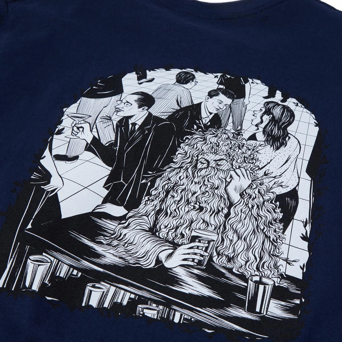 CCS Social Camouflage Bar T-Shirt - Navy Ultimate Comfort Perfect Layer