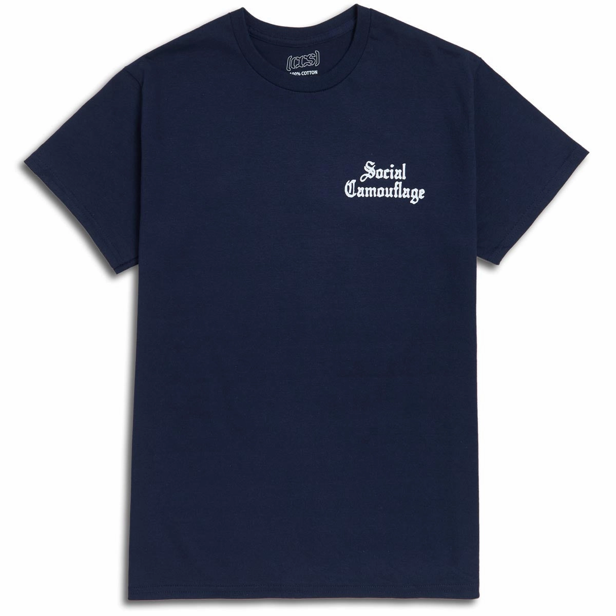 CCS Social Camouflage Bar T-Shirt - Navy Minimalist Wear Outdoor Ready