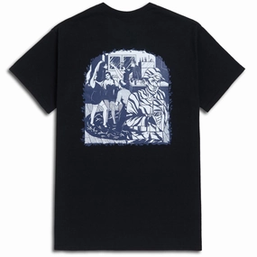 High Density Fabric Versatile and Stylish CCS Social Camouflage Party T-Shirt - Black