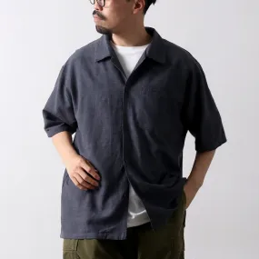 GOHEMP / Hemp Cotton Bamboo Yururi Embroidery Shirt Handcrafted Detail High-Quality Fabric
