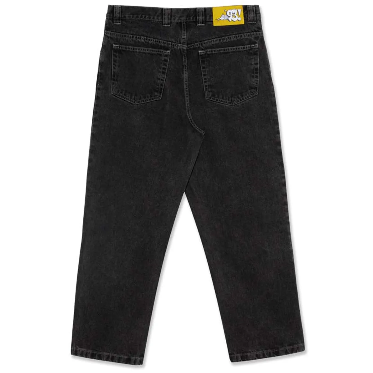 Polar 93! Denim Jeans - Silver Black Quick-Dry Material Core Style