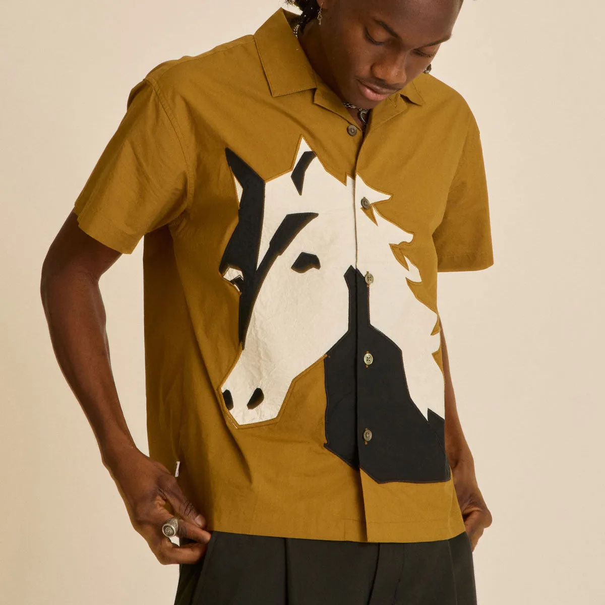 Loose Comfort Obey Beau Woven Shirt - Breen Multi