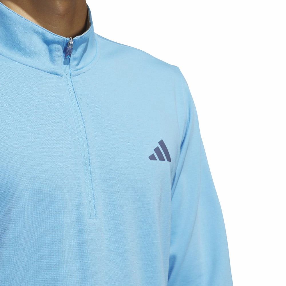 Graduation wear Graphic Design adidas Elevated 1/4 Zip Pullover - Semi Blue Burst