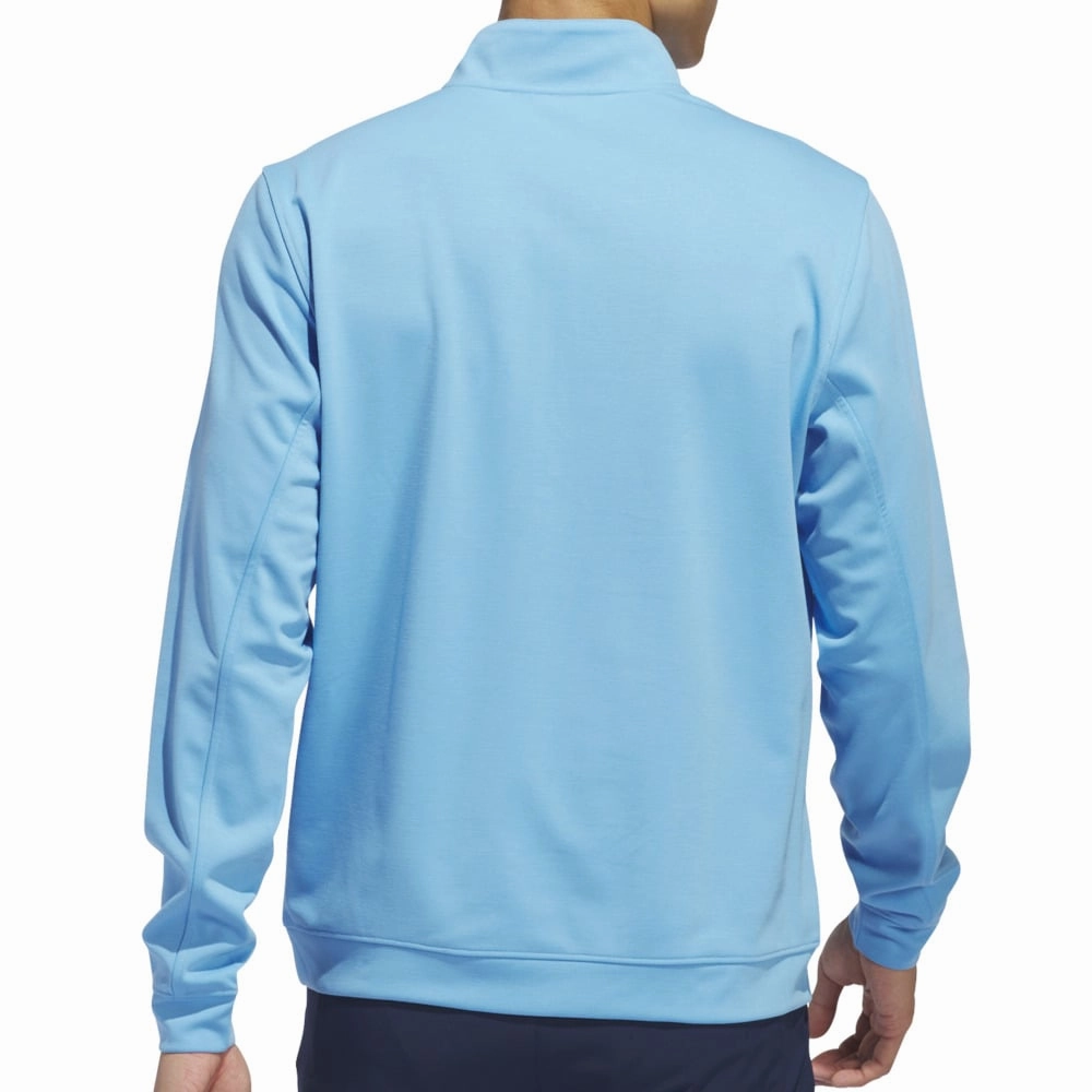 Effortless Style adidas Elevated 1/4 Zip Pullover - Semi Blue Burst
