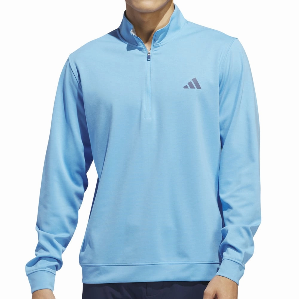 adidas Elevated 1/4 Zip Pullover - Semi Blue Burst product checkered classicism