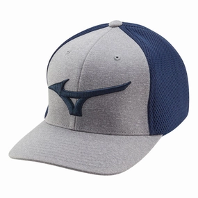 Mizuno Fitted Meshback Cap - Navy/Grey Quick Style Up