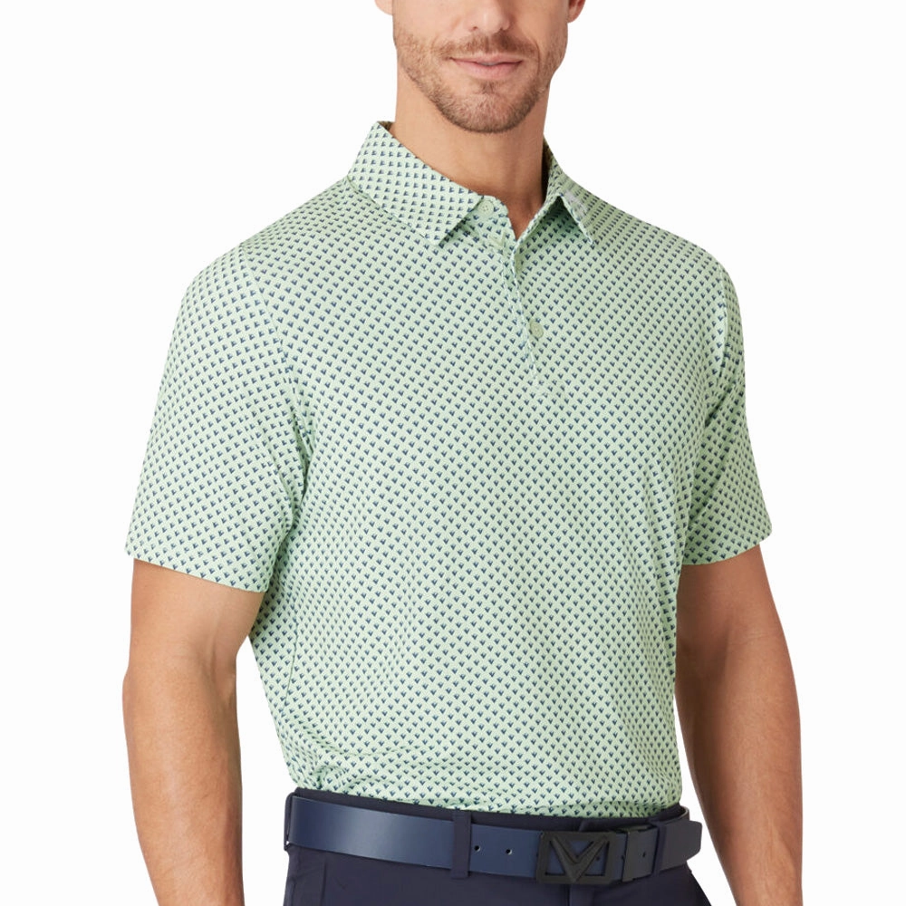 Non Irritating Tags Callaway Trademark Polo Shirt - Foam Green