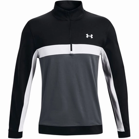 birthday wear logoed Under Armour Storm 1/2 Zip Pullover - Black/Pitch Grey