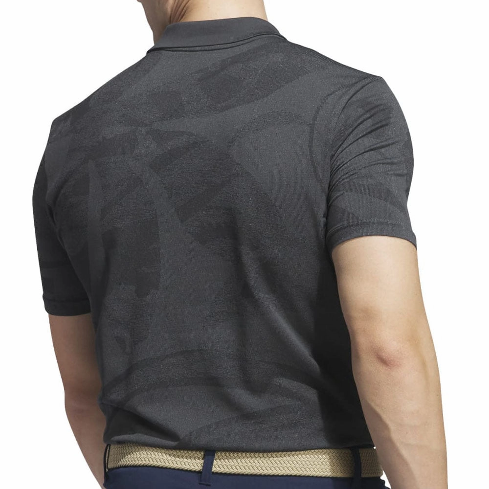 adidas Go-To Primeknit Polo Shirt - Black Active Wearable Classic Layering
