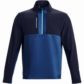 Under Armour Storm Daytona 1/2 Zip Pullover - Midnight Navy/Blue Mirage anti wrinkling Comfy Street