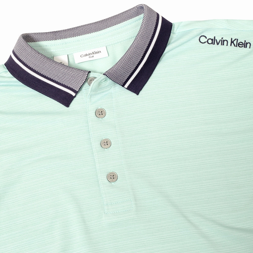yoga clothing Calvin Klein Parramore Polo Shirt - Aqua