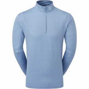 Autumn Wear FootJoy Glen Plaid Print Chillout Pullover - Storm