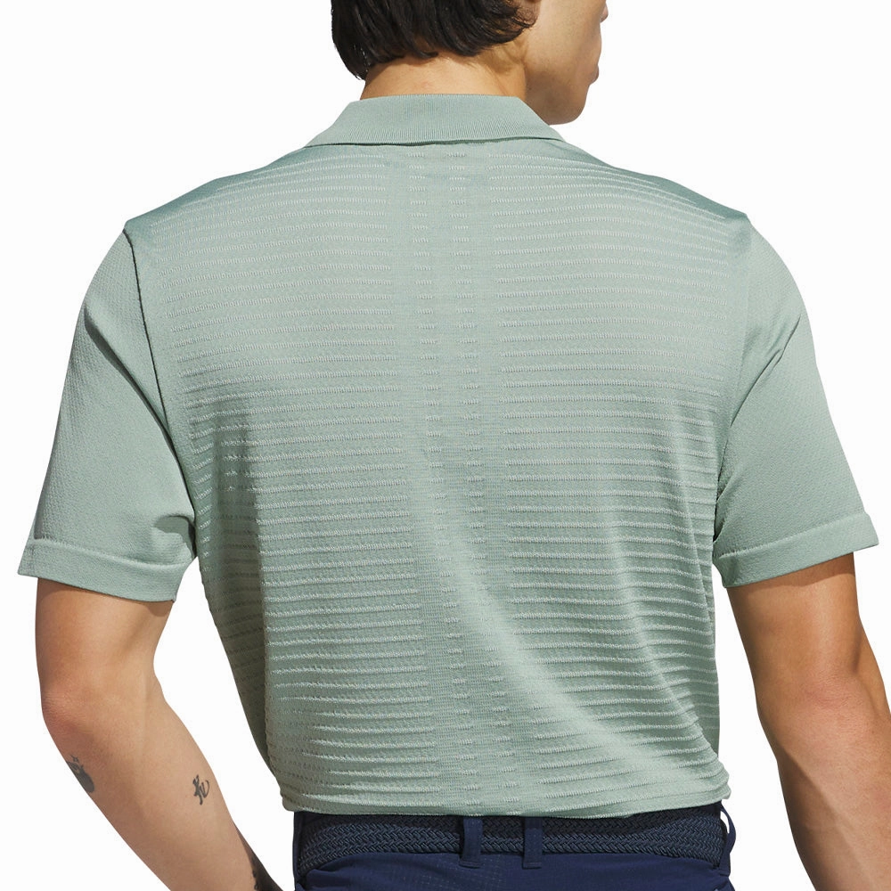SeamFreeShoulders adidas Ultimate365 Tour Seamless Polo Shirt - Silver Green