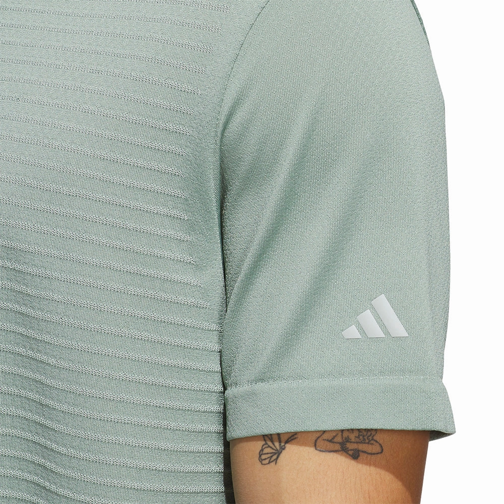 adidas Ultimate365 Tour Seamless Polo Shirt - Silver Green Customer Favorite