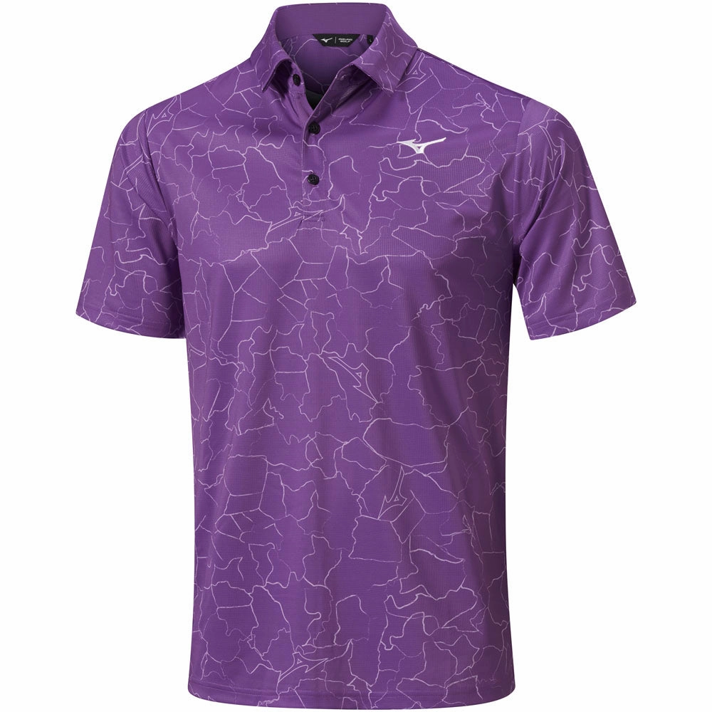 Versatile Look Mizuno Fragma Polo Shirt - Royal Lilac