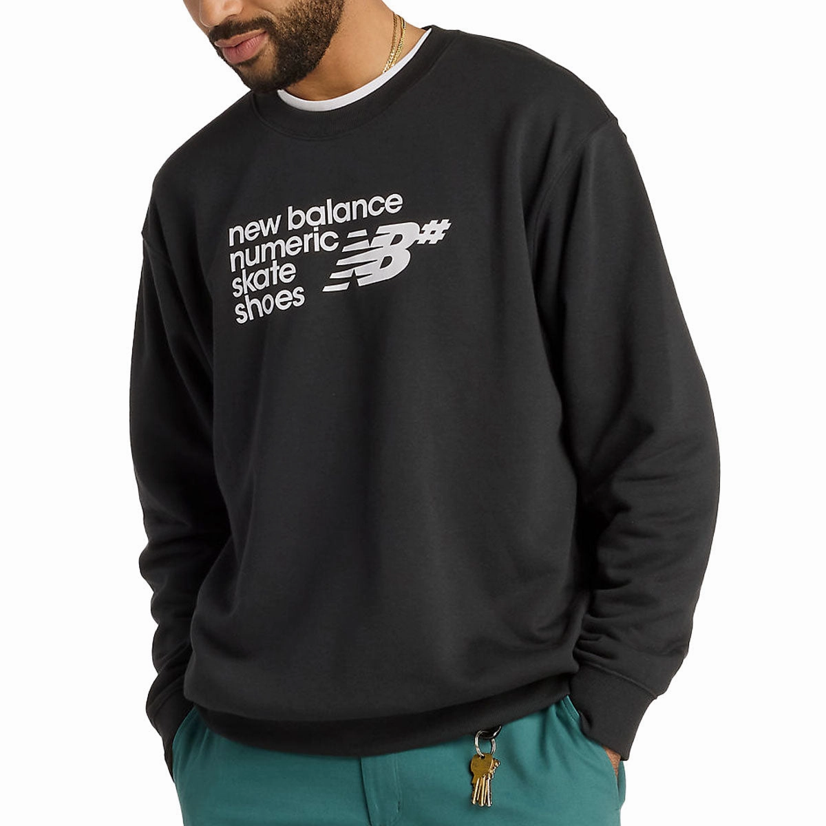skateboard ride New Balance Numeric Logo Sweatshirt - Black