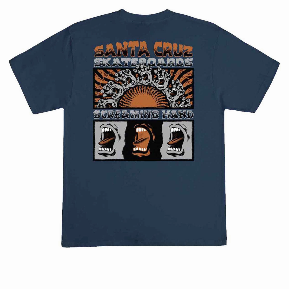 Santa Cruz Screaming Connect T-Shirt - Blue Dusk vacation wear