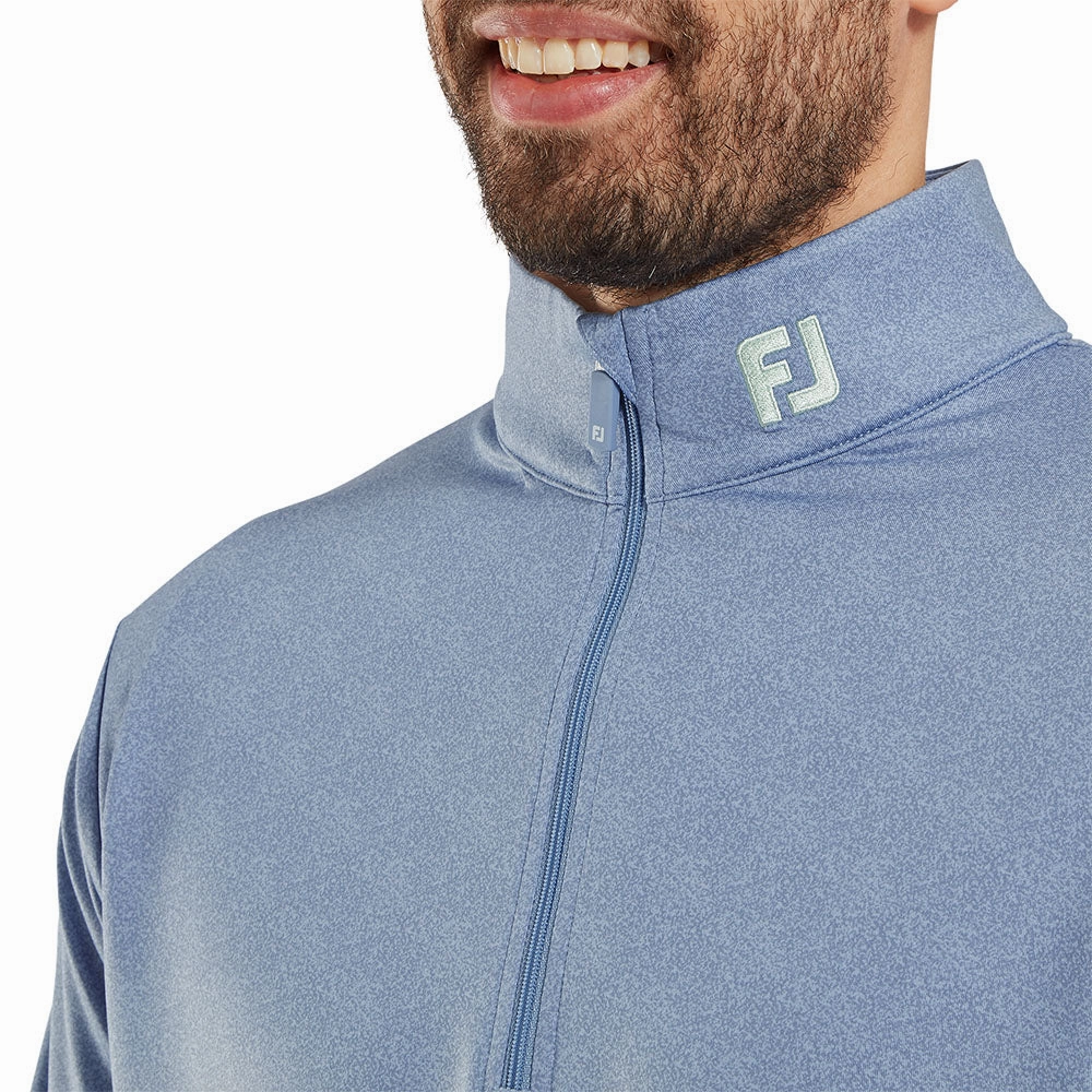product shiny accents appeal ribbon accents FootJoy Speckle Print Chill-Out Pullover - Blue Jay