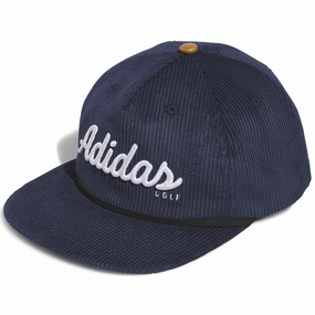 Ranch Wear adidas Corduroy Leather 5-Panel Rope Cap - Collegiate Navy
