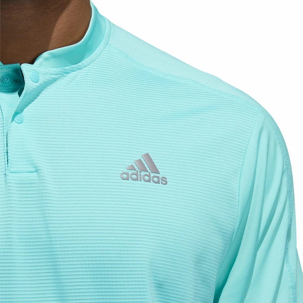Ethically Sourced Cotton adidas Sport Collar Polo Shirt - Semi Mint Rush