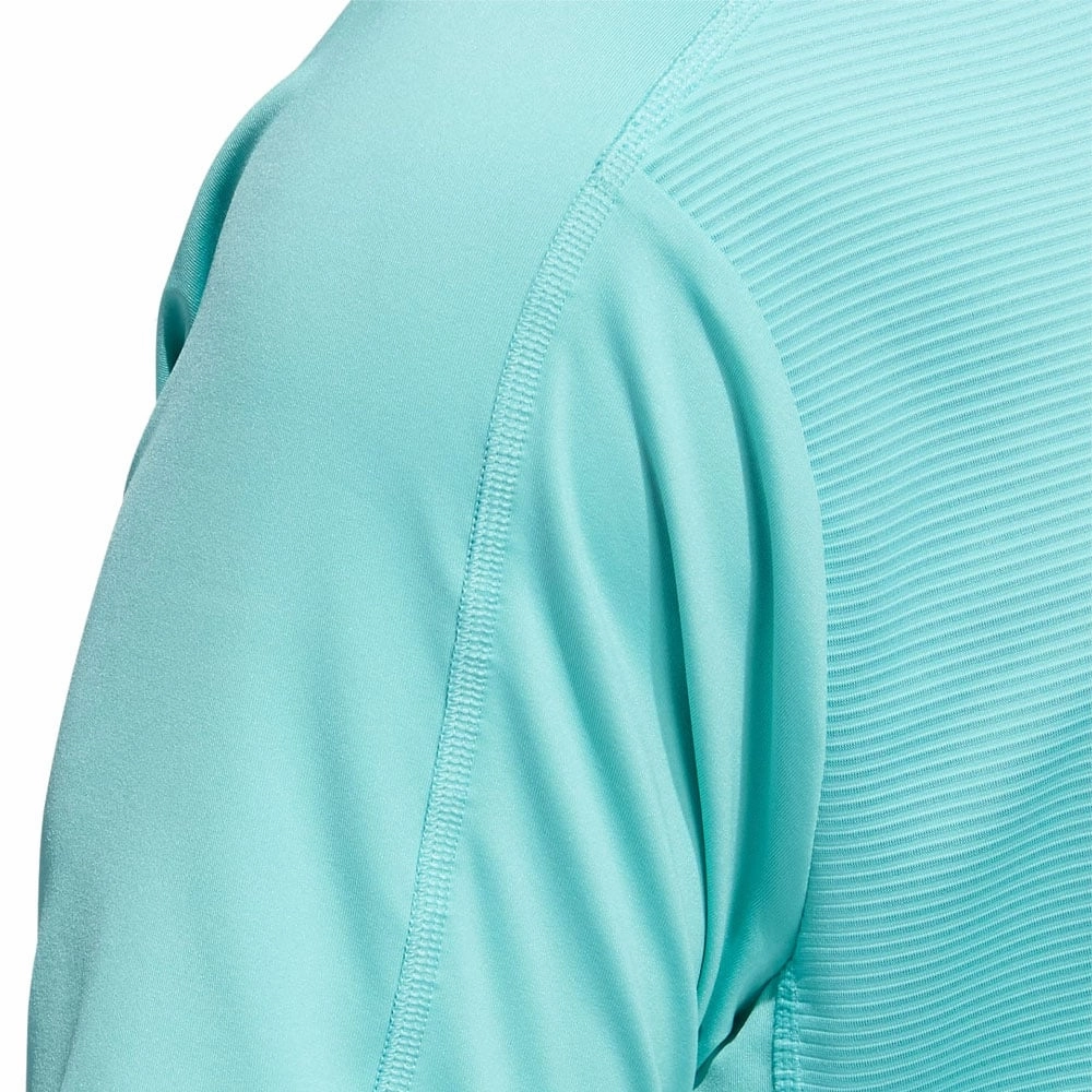 adidas Sport Collar Polo Shirt - Semi Mint Rush Subtle Embroidery Fuzz Free Surface