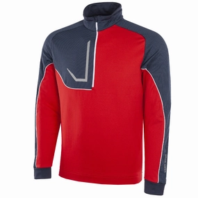 product graffiti urbanity Galvin Green Daxton Insula 1/2 Zip Sweater - Red/Navy