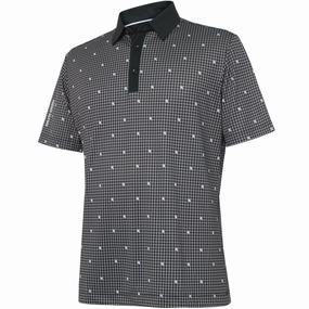 Galvin Green Marley Polo Shirt - Sharkskin/Black Soft Touch Chic Fashion