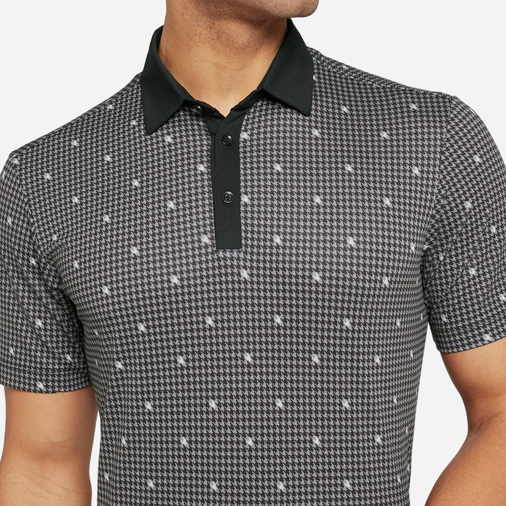Seam Free Edging Galvin Green Marley Polo Shirt - Sharkskin/Black