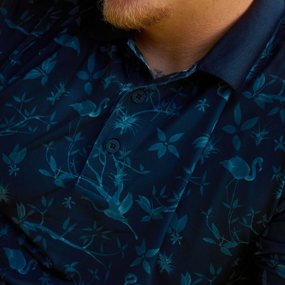 Puma MATTR Lagoon Polo Shirt - Navy Blazer/Evening Sky Weekend Comfort Wear Holiday Outfit Style