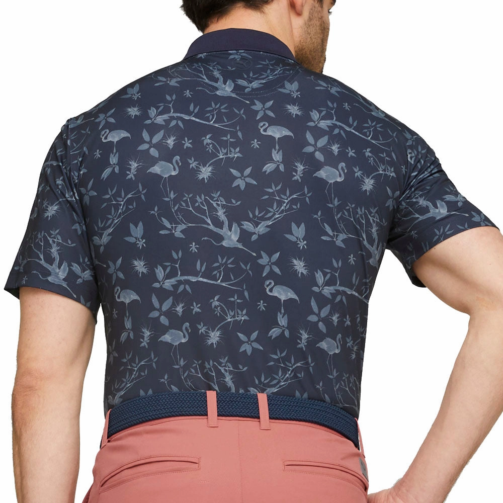 Puma MATTR Lagoon Polo Shirt - Navy Blazer/Evening Sky Functional Wear Soft and Relaxed