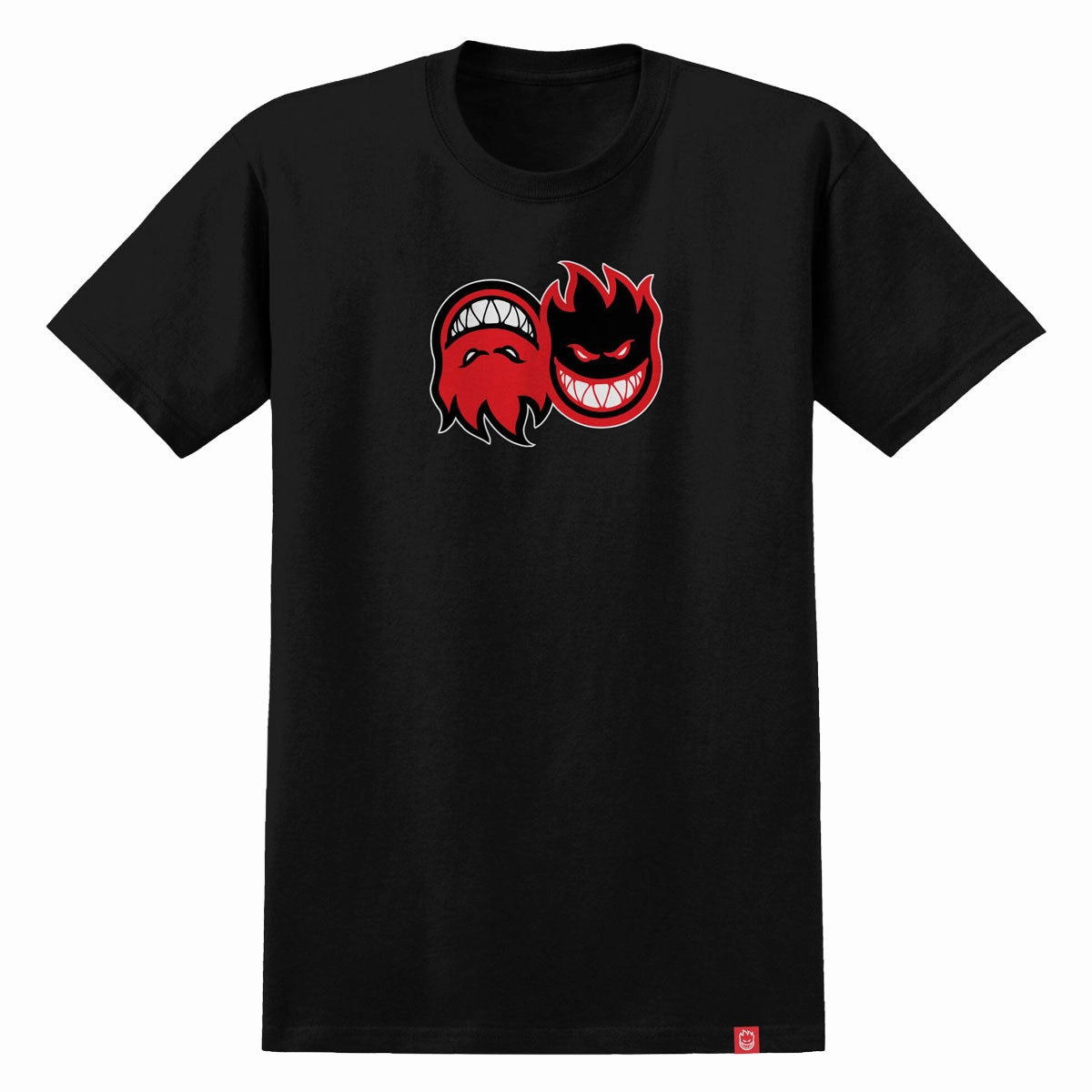 Spitfire Eternal Fill T-Shirt - Black/Red/Black/White Anti Perspiration Lining