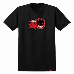 Spitfire Eternal Fill T-Shirt - Black/Red/Black/White Anti Perspiration Lining