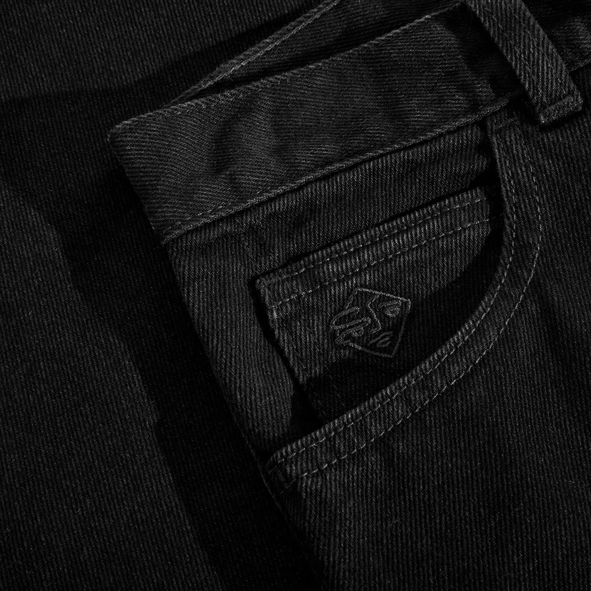 Sleek Comfort Durable Utility Polar 89! Denim Jeans - Pitch Black