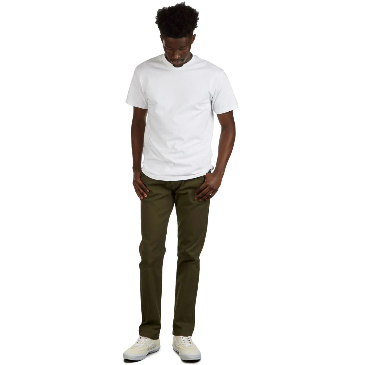 Light Stretch CCS Straight Stretch Chino Pants - Olive
