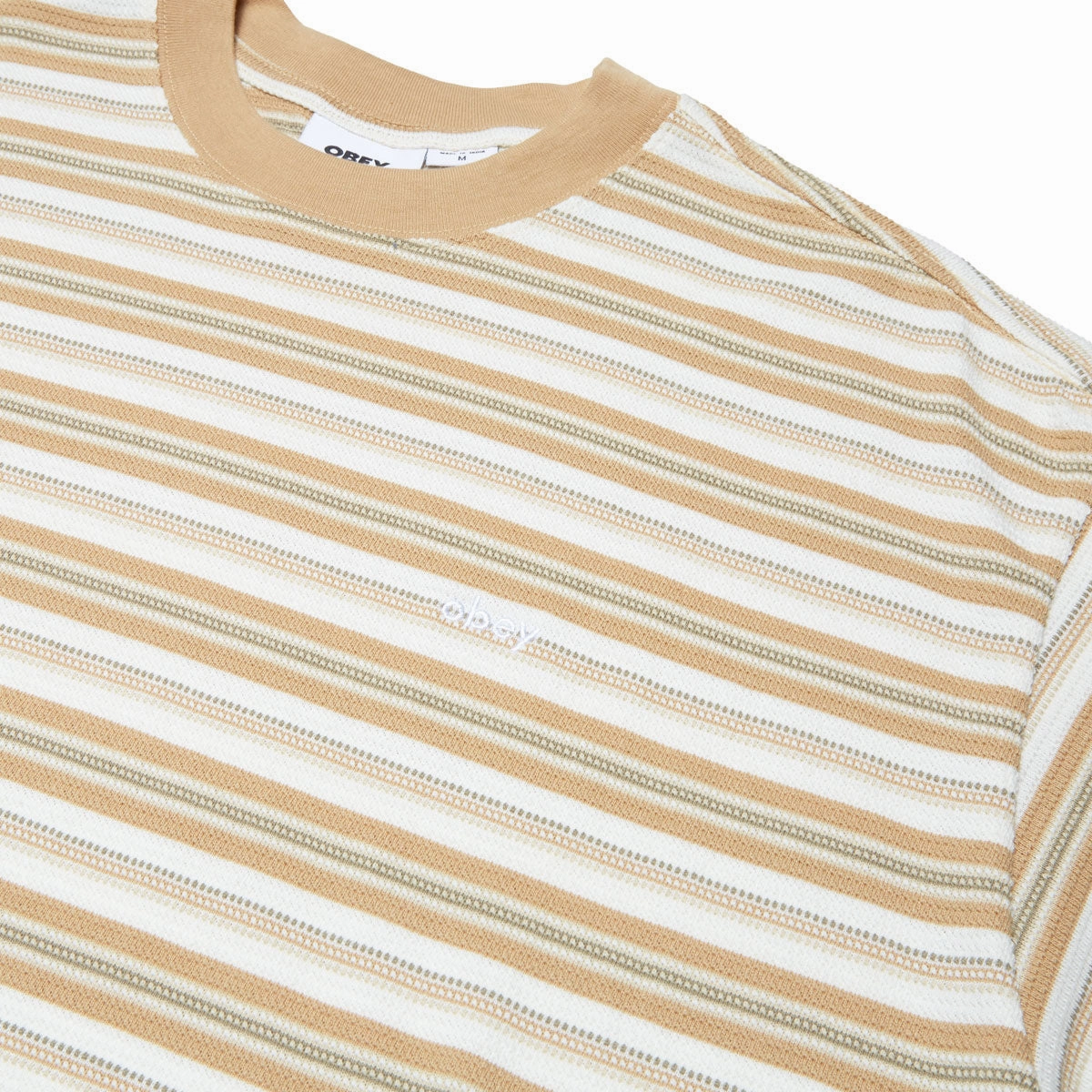Anti-bacterial casual top Obey Kenny Relaxed T-Shirt - Unbleached Multi