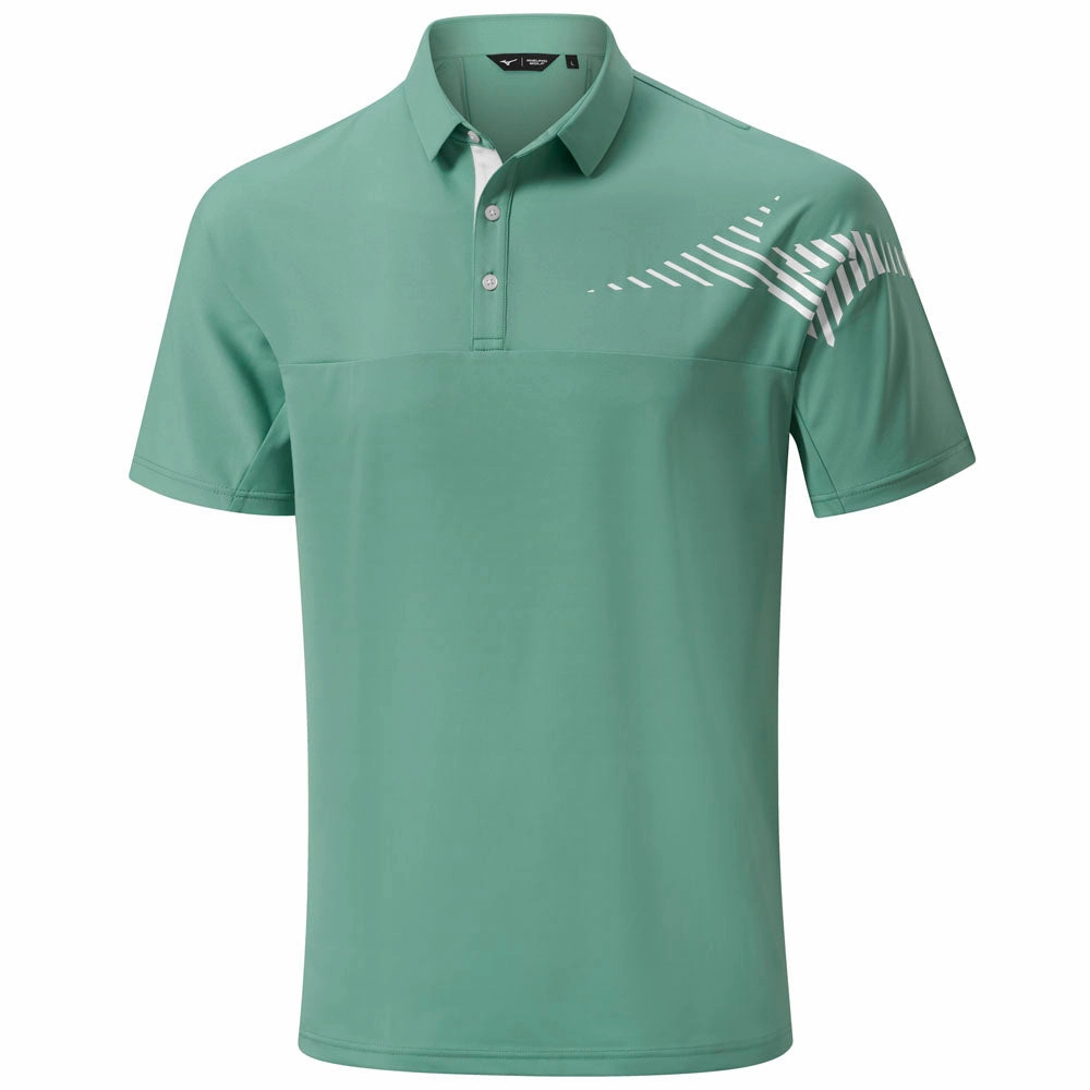 Cozy Vibe Mizuno Laser RB Polo Shirt - Canton Green