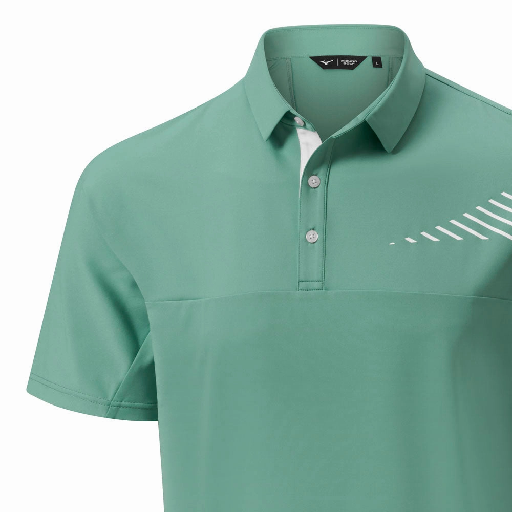 NoSideSeam Top Rated Mizuno Laser RB Polo Shirt - Canton Green