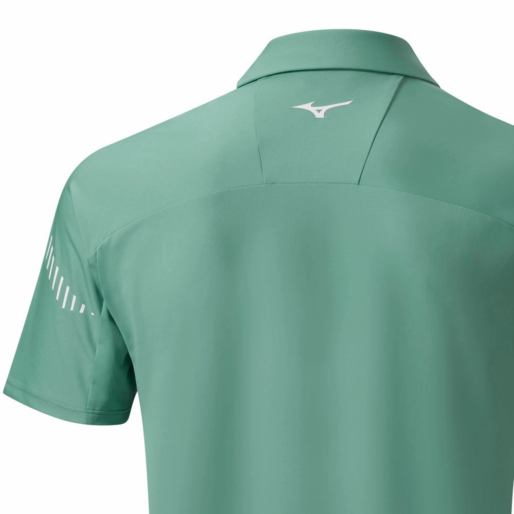 Mizuno Laser RB Polo Shirt - Canton Green Simple Comfort Look Pullover