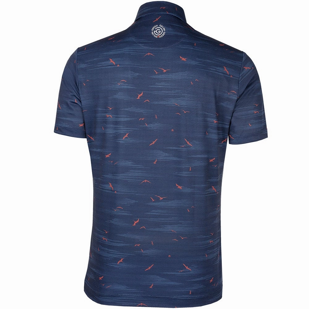 Effortless Style Cozy Comfort Galvin Green Marin Ventil8  Polo Shirt - Navy/Orange