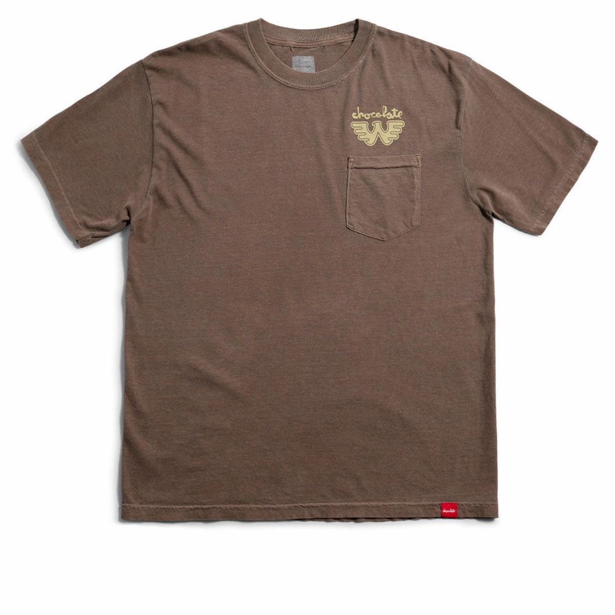 Chocolate x Waylon W Pocket T-Shirt - Brown short sleeved Relaxed fit style
