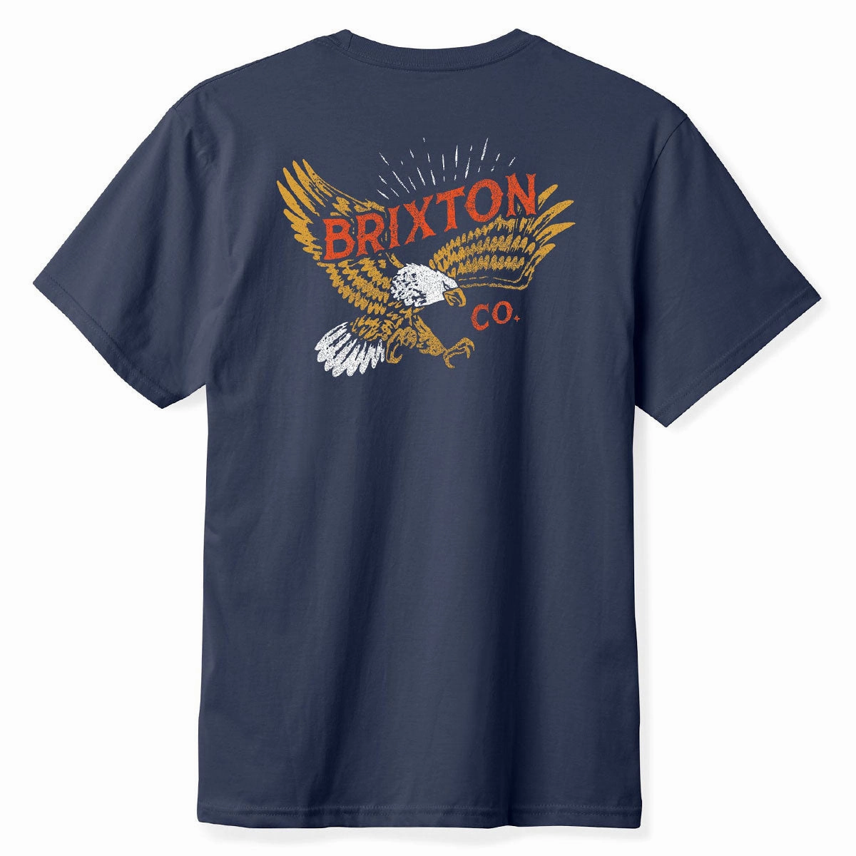 Brixton Keller T-Shirt - Washed Navy Worn Wash Seasonal Casual