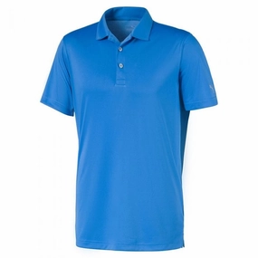 Puma Rotation Golf Polo - Ibiza Blue Anti Pilling Surface