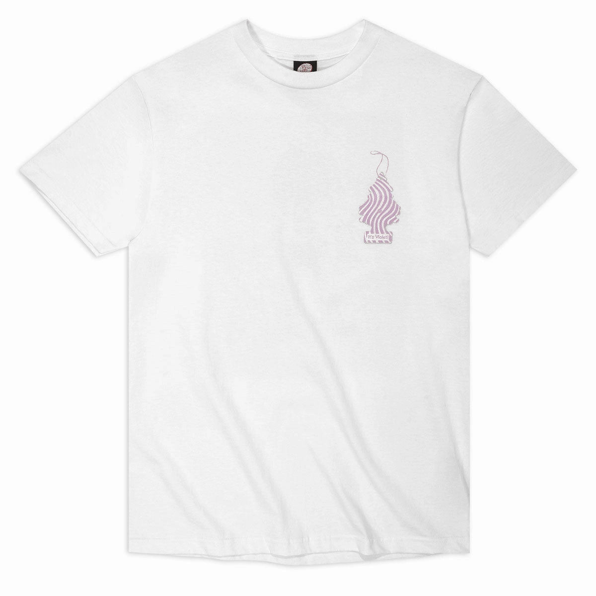 Collared Non Shrink Material Violet Kader Trash Doll T-Shirt - White
