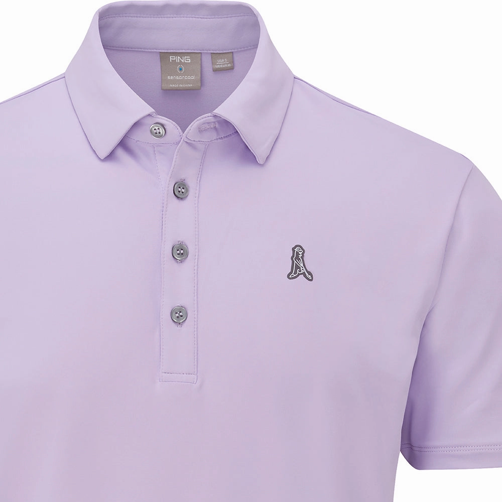 Ping SensorCool Mr Ping Polo Shirt - Cool Lilac Durable Stitching