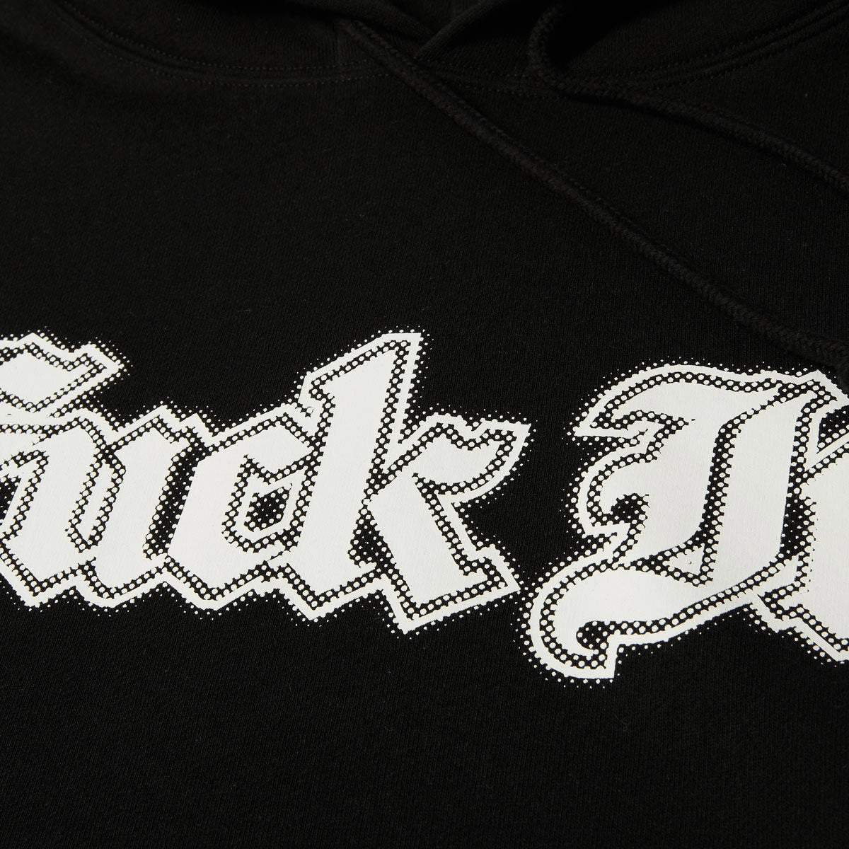 Anti Static Finish Whale like HUF Ives Hoodie - Black