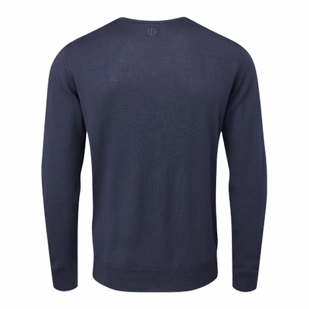 product sale Oscar Jacobson Weston V-Neck Merino Sweater - Navy